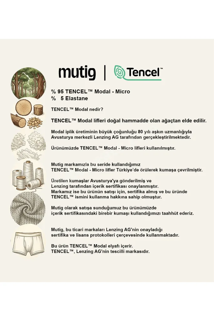 TENCEL™ Modal Erkek Boxer (3'lü)