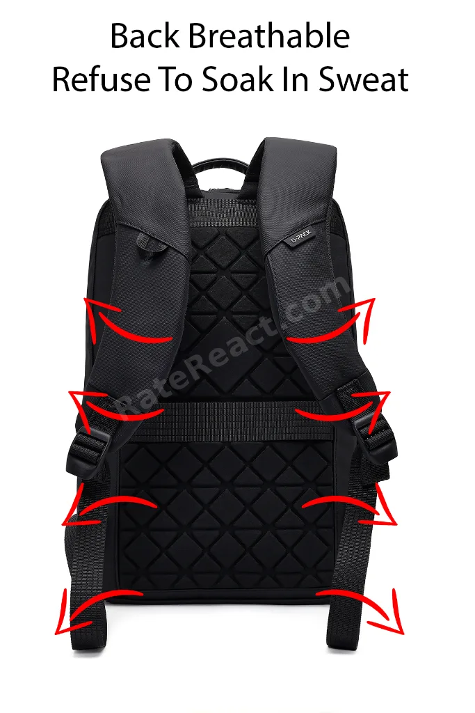 D-Pack Unisex Siyah Teknolojik Kumaş Sırt Çantası 25WBD30096F
