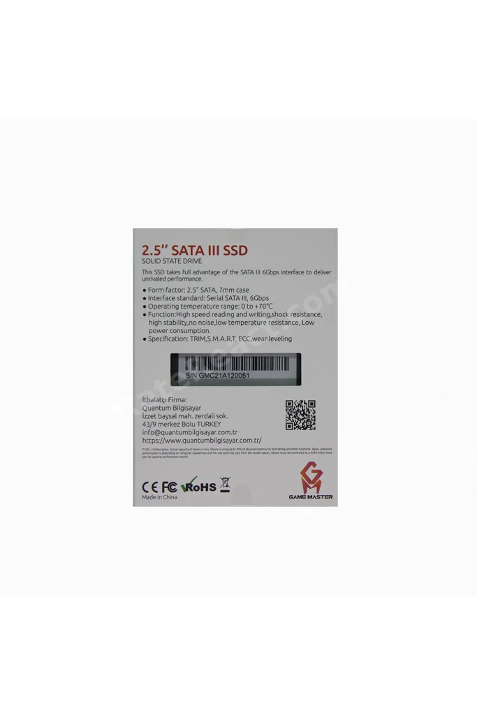 240 Gb Ssd Sata3 550-500 Okuma-yazma