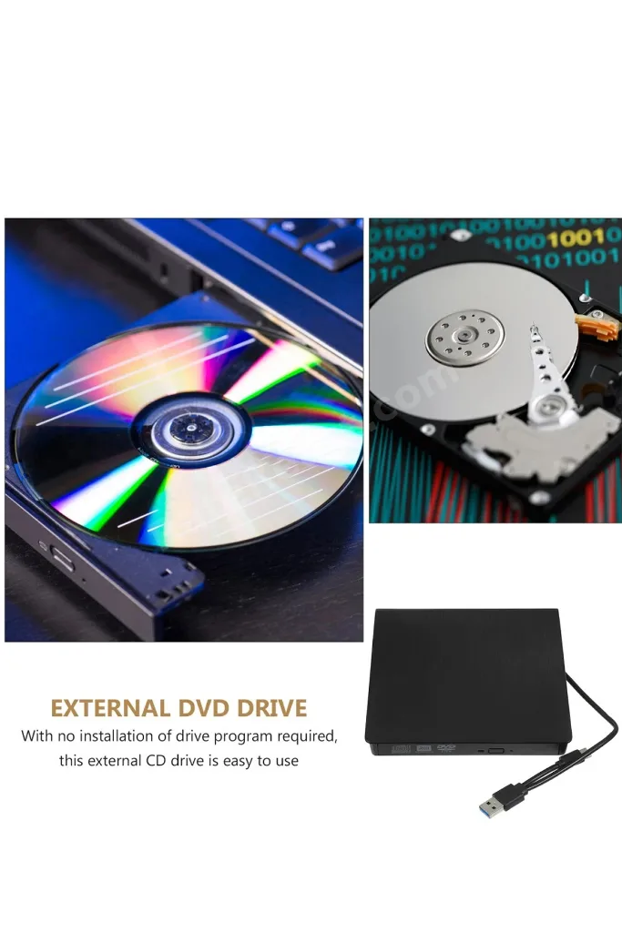 3124 Harici Dvd Rw External Taşınabilir Ultra Ince Usb 3.0 Tyce c Cd/dvd Optik Okuyucu