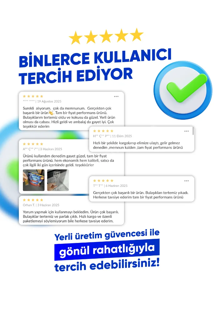 4'Lü Bulaşık Makinesi Deterjanı Jel Kapsülü ( Kısa Programlarda Etkili)YERLİ MAL ESKİŞEHİR ÜRETİM
