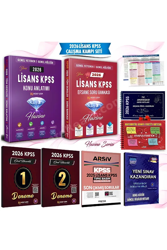 2026 LİSANS KPSS ÇALIŞMA KAMPI SETİ - HEDEF ODAKLI ÇALIŞMA SETİ