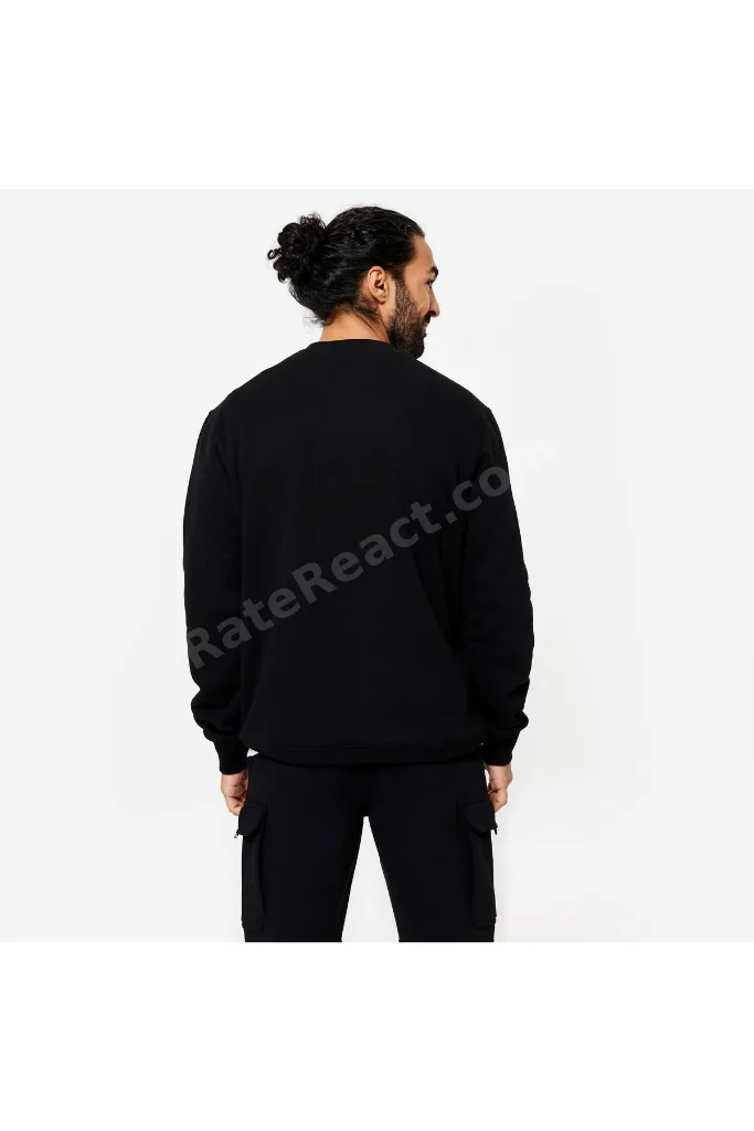 Domyos Erkek Siyah Sweatshirt