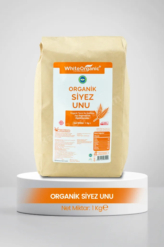Organik Tam Siyez Unu 1 Kg Siyez Buğday Unu Atalık Yerli