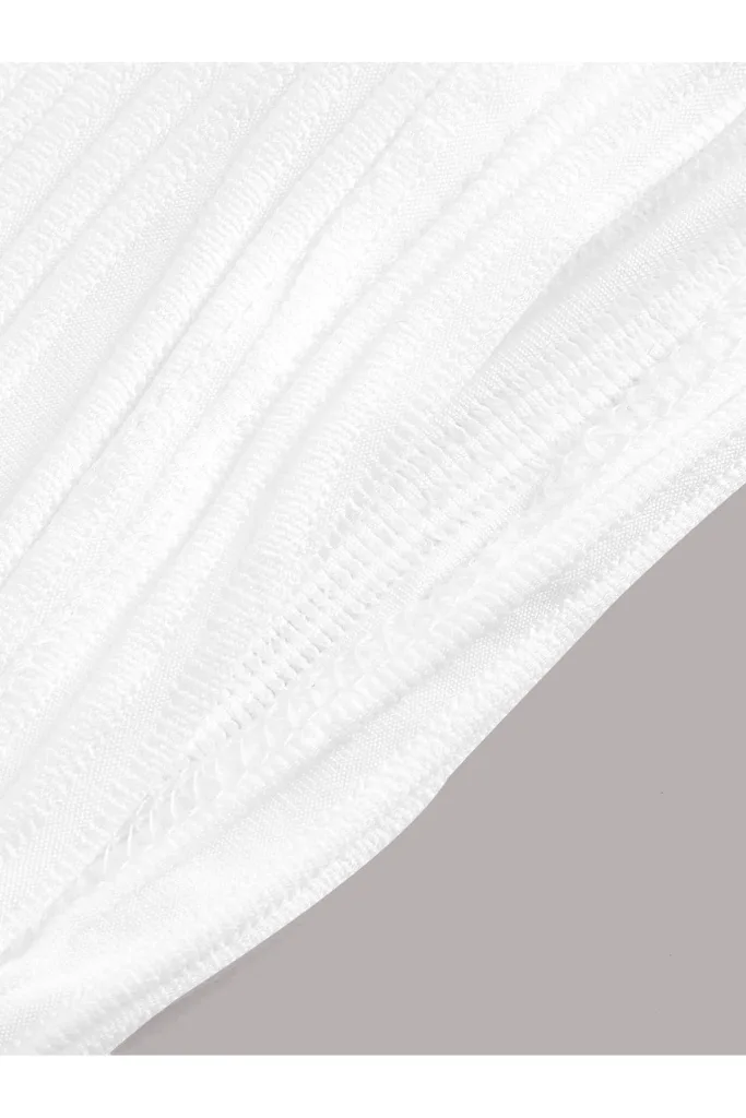 Elastanlı Halter Yaka Crop Dekolteli Bluz