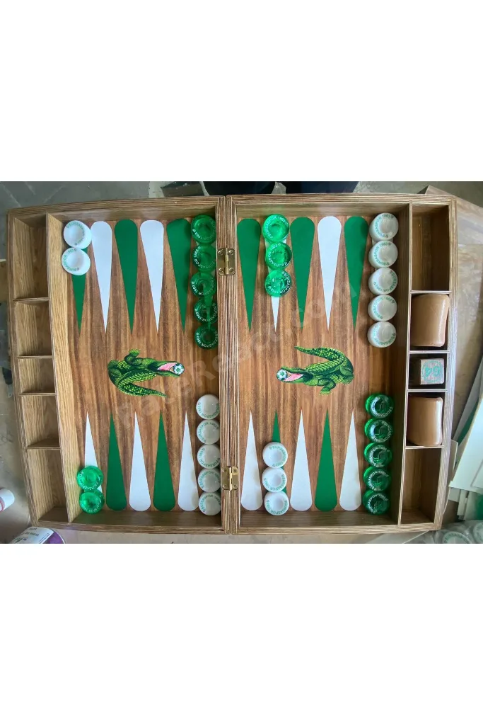 MODERN TAVLA SETİ (BACKGAMMON) ÖZELLEŞTİRİLMİŞ