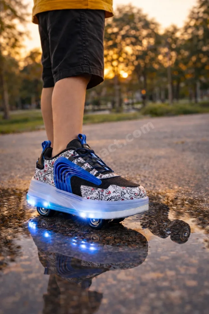 FLOW Çocuk Işıklı Patenli Tekerlekli Sneaker Spor Ayakkabı