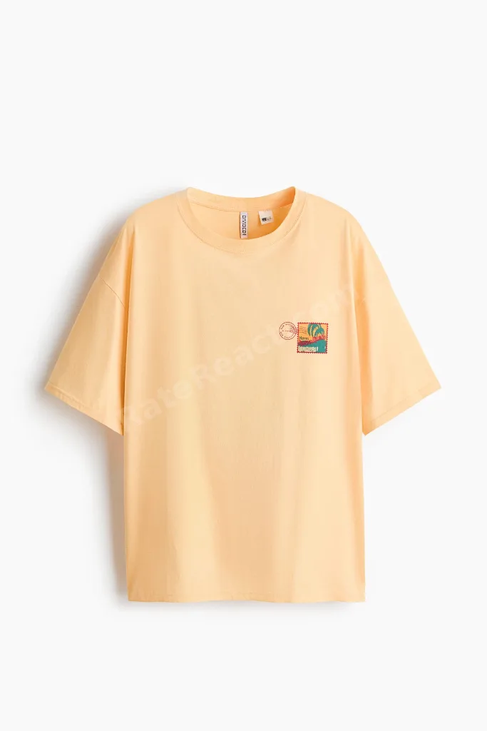 Baskılı Oversize Tişört