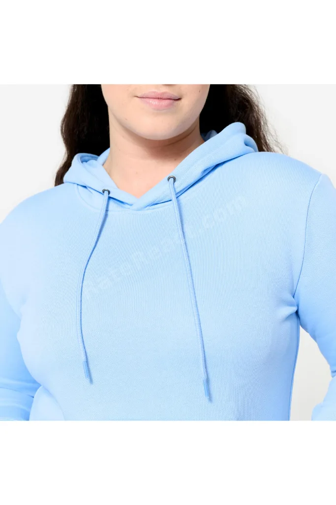 Domyos Pamuklu Kapüşonlu Sweatshirt - Açık Mavi