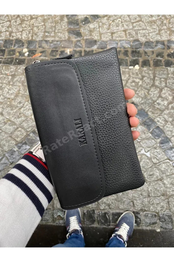 Yüksek Kalite Erkek Siyah Portföy El Çantası