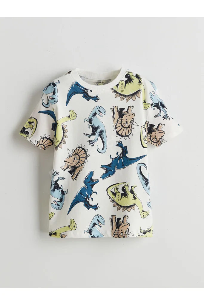 UZG STORE'dan Stil Sahiplerine Dinozor Baskılı Erkek Çocuk T-shirt 3'lü