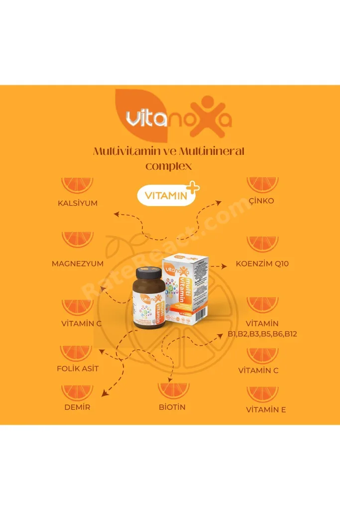Multivitamin Ve Multinineral Complex Içeren Takviye Edici Gıda (30 KAPSÜL)