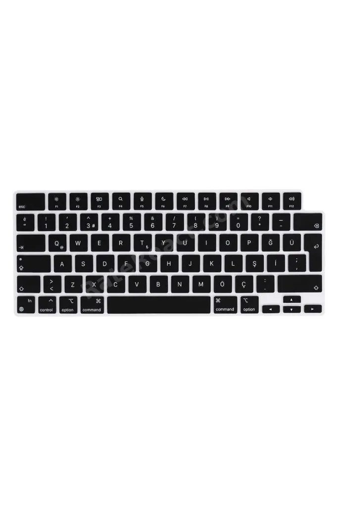 Macbook Air 13.6 M2 A2681 / M3 A3113 / M4 A3240 A3449 Uyumlu Türkçe Q Silikon Klavye Koruyucu