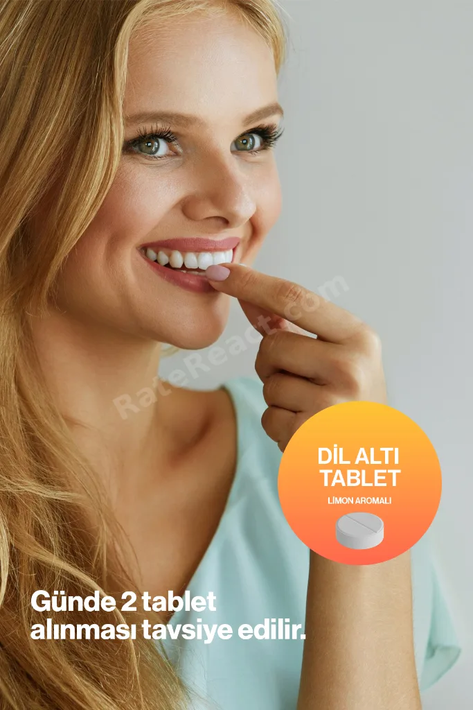 Vitamin B12 Plus Dil Altı Tablet Metyhcobalamin, Sitikolin 60 Tablet