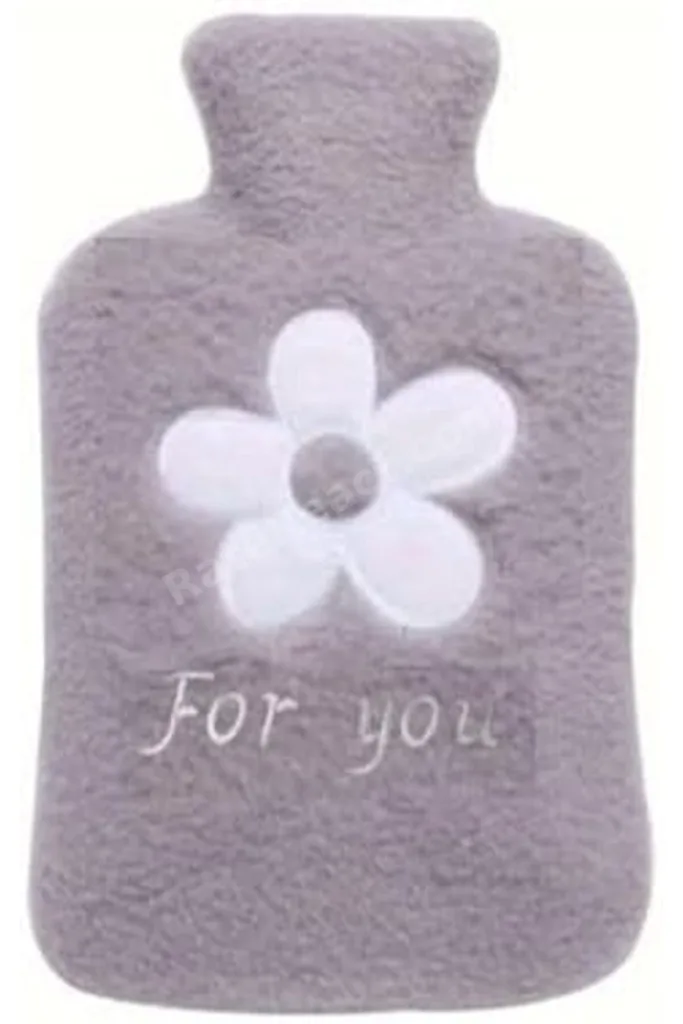 TTKTEKNOLOJİ SICAK SU TORBASI PELUŞ PAPATYA DESENLİ GRİ 21x13,5x2cm 500 ml TTKTEKNOLOJİ 2026 395519