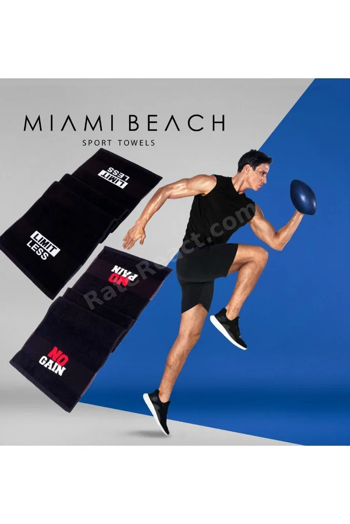 Spor Havlusu %100 Pamuklu (30x100cm) Gym Fitness Havlusu Golf Boks Tenis Havlusu