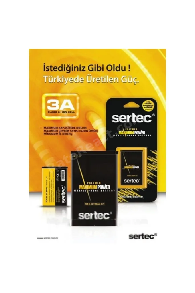 SERTEC - BlackBerry 9800 Uyumlu Batarya
