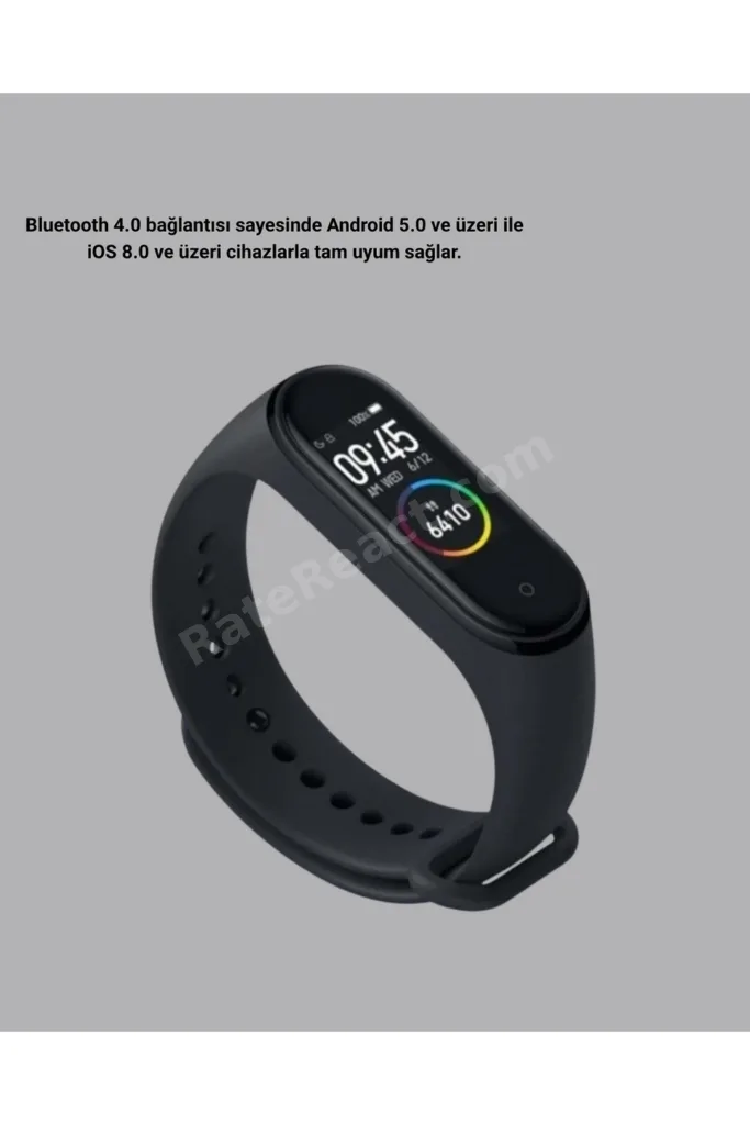 ILKESHOP Akıllı Bileklik 0.96 İnç Ekran Kalp Atışlı Basınçlı IP67 (110910) Suya Dayanıklı