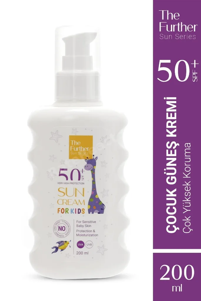 SPF50+ Bebek & Çocuk Güneş Kremi 200 ml | Hipoalerjenik Hassas Ciltler