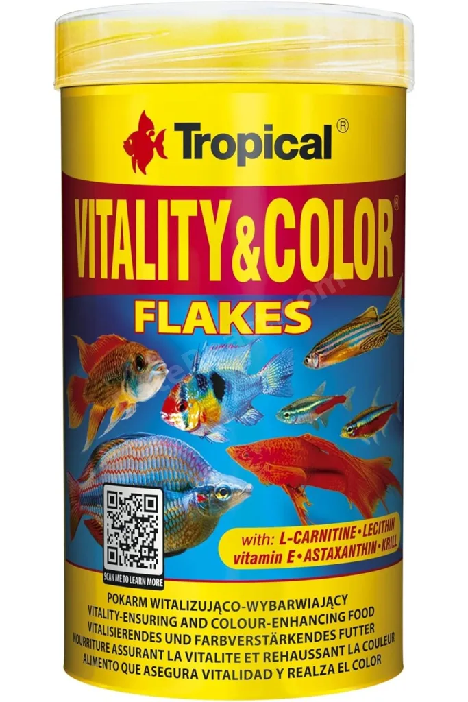 TTKTEKNOLOJİ Vitality Flakes Balıklar İçin Renklendirici Pul Balık Yemi 250 Ml 50gr TTKTEKNOLOJİ 202