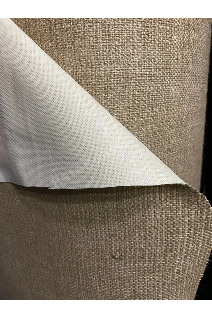LAMİNELİ JÜT KUMAŞ 150 CM x 1 MT TELA KAPLAMA JÜT HASIR ÇUVAL KUMAŞI 10 ONS
