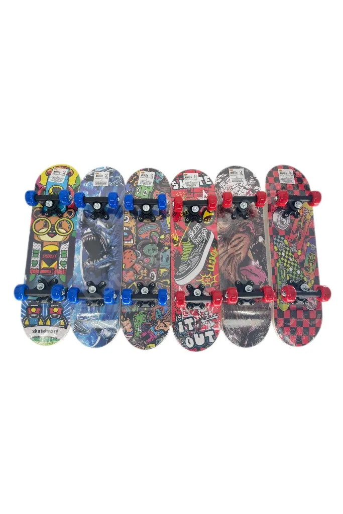 F-sports 45 Cm Zımparalı Ahşap Tahta Kaykay Küçük Boy/başlangıç Fr37722