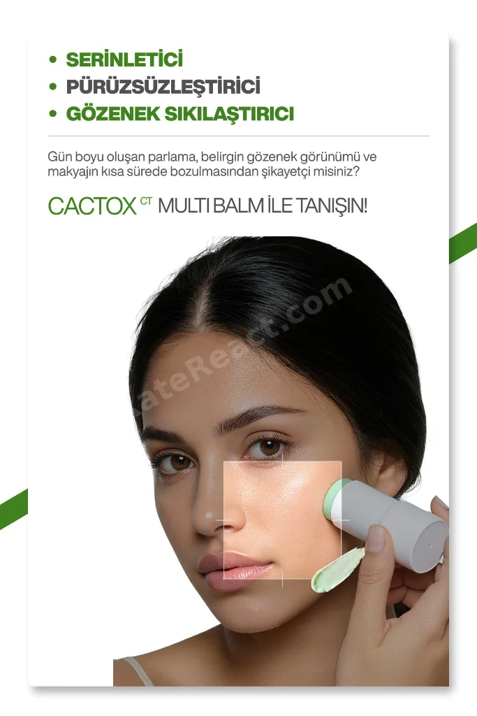 Kaktüs Özlü | Gözenek Sıkılaştırıcı | Serinletici | Cactox Multi Balm 25gr