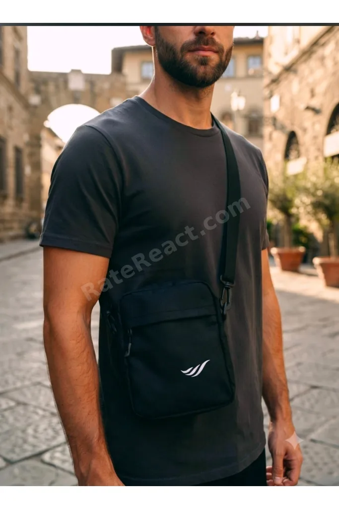 Askılı SPOR Omuz Çantası Siyah