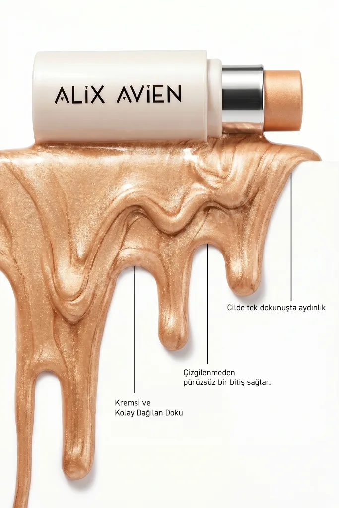 Parlak Işıltılı Nemlendirici Krem Stick Aydınlatıcı - Stick Highlighter 103 Multi Radiance