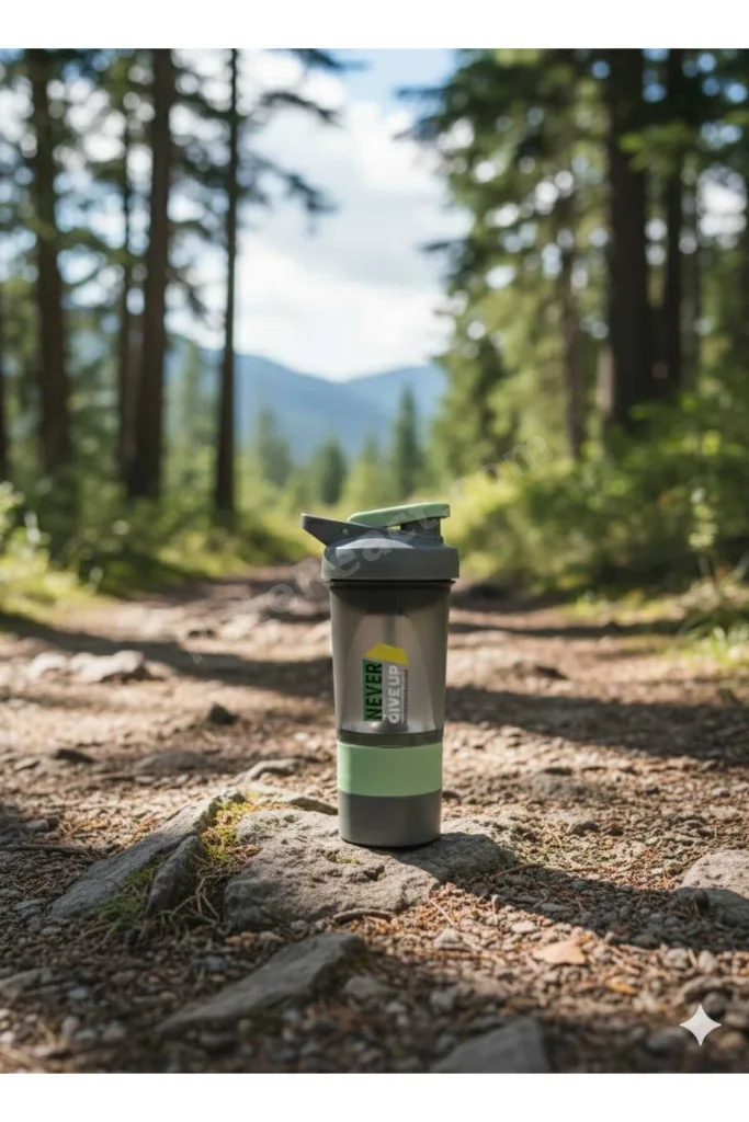 1 Adet İki Hazneli Sporcu Shaker Matara 500 Ml
