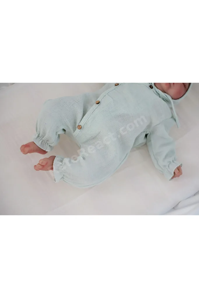 Yenidoğan %100 Pamuk Müslin Yumuşak Organik Dokulu Unisex 10'lu Hastane Çıkışı Bebek Seti