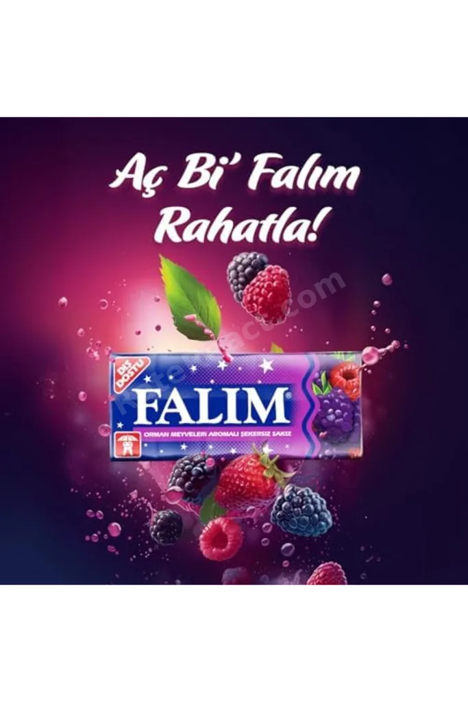 meala kozmetık store 5'li Orman Meyveleri Aromalı Şekersiz Sakız 35 gr 20 Adet 2026 919086