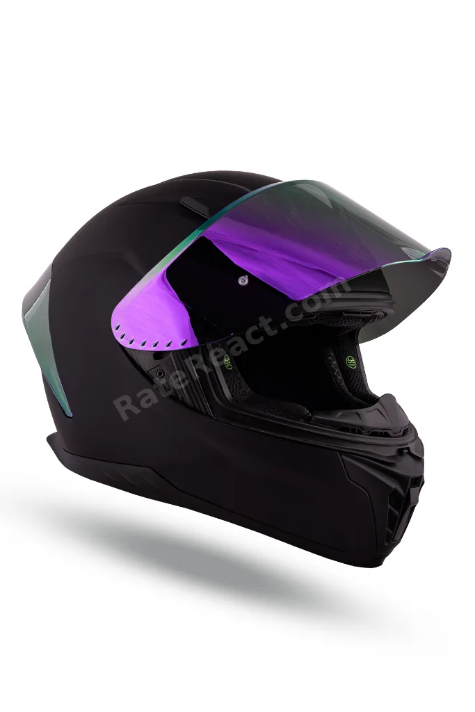 Noctrum Mat siyah Kask ( Revo Mor Spoiler )