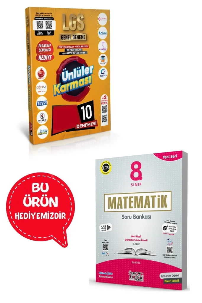 Ünlüler Karması 2025 LGS Genel Deneme 10 Yayın 10 Deneme- (Matematik Soru Bankası Hediye)