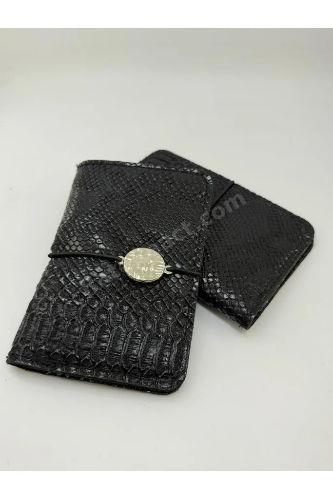 Cow Print Pasaport Kılıfı & Kartlık Unisex Seyehat Cüzdanı