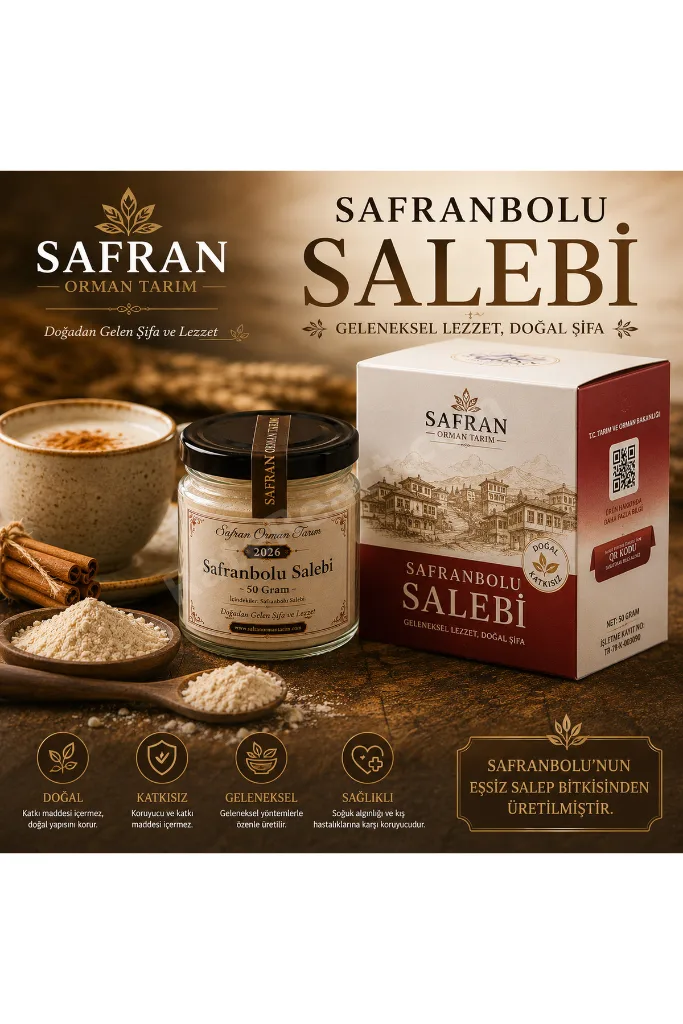 Premium Safranbolu Salebi - %100 Saf Toz Salep - 50 Gram