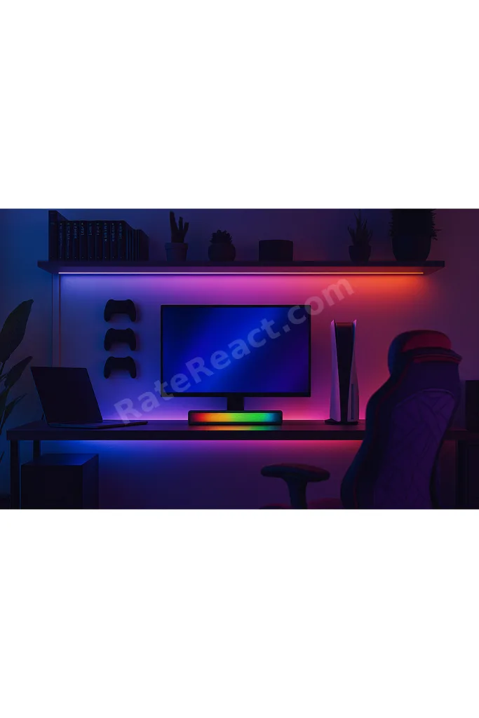 Md-sbt25 Siyah Rgb Oyuncu Speaker Soundbar Sese Duyar 10wmicrosd Taşınır Bluetooth Hoparlör Speaker