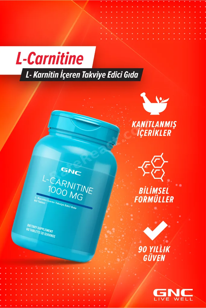 GNC L-Carnitine 1000 mg – 60 Tablet