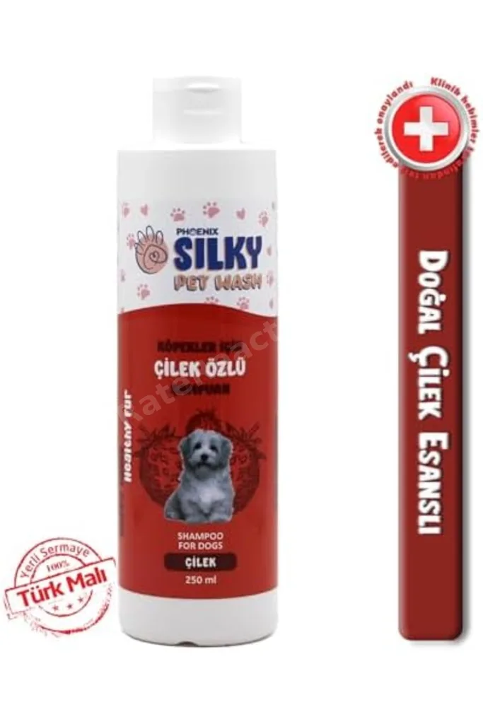 TTKTEKNOLOJİ SilkyPetWash - Köpek ve Kedilere özel Doğal Çilek Özlü Şampuan - 250ml TTKTEKNOLOJİ 202