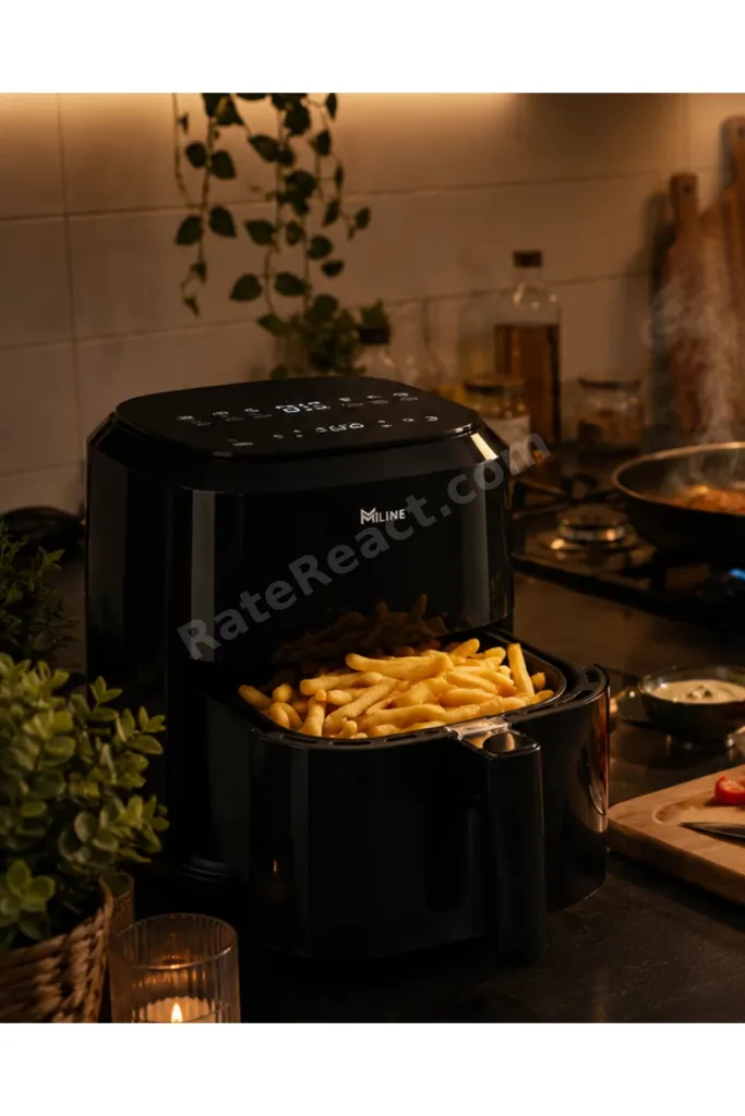 1360W Yağsız Sıcak Hava Fritözü 4 Litre Dokunmatik Air Fryer