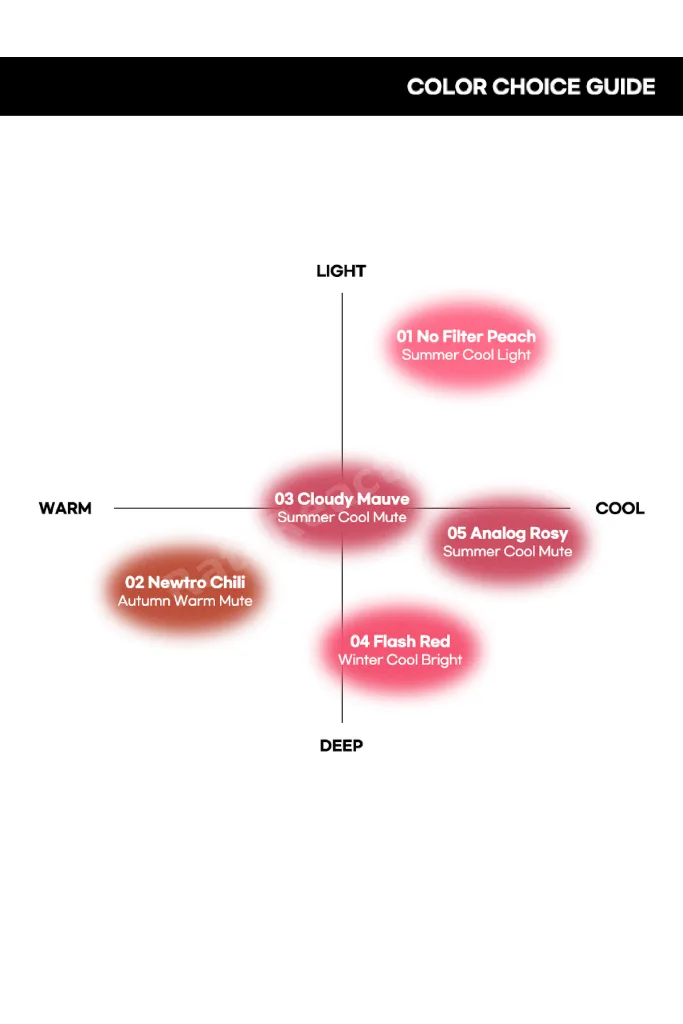 Blurry Filter Tint Lip To Cheek - Dudak & Yanak Renklendirici Tint - 03 Cloudy Mauve