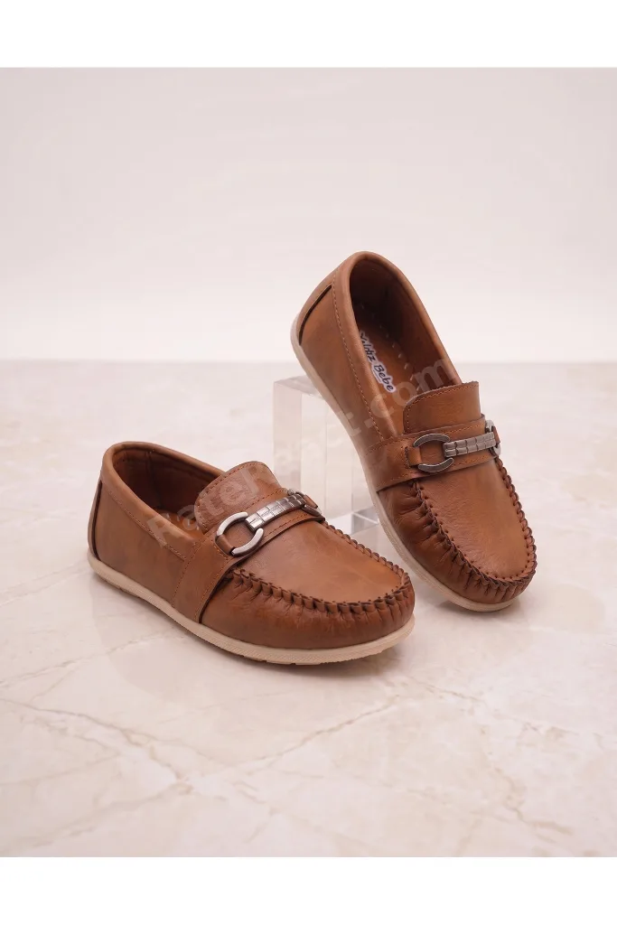 Erkek Çocuk Günlük Rock Tokalı Loafer - Makosen Konforlu Ayakkabı - ROCK02