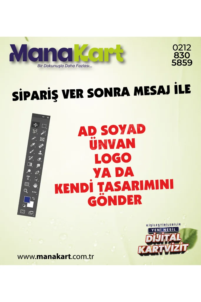 Nfc Dijital Renkli Kartvizit (Kişileştirilebilir)