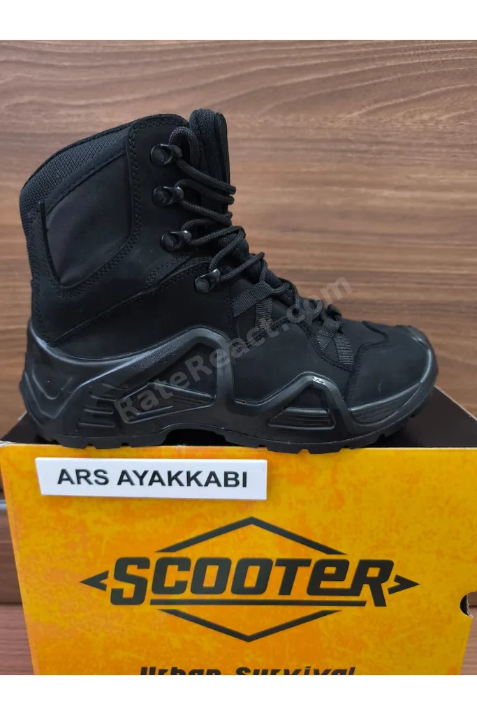 Bot Askeri Özel Harekat Tactical  Siyah 1492 Erkek Postal  Trekking  Bot