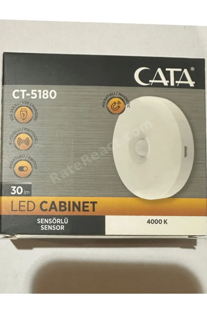 CT-5180 4000K (Günışığı) Sensörlü Şarjlı Mıknatıslı Kabin Led Ampul