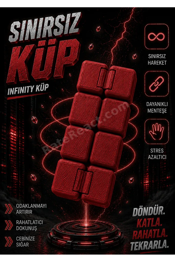 İnfinity Cube Sonsuz Küp Anti Stres Zeka Oyuncağı 3 Adet