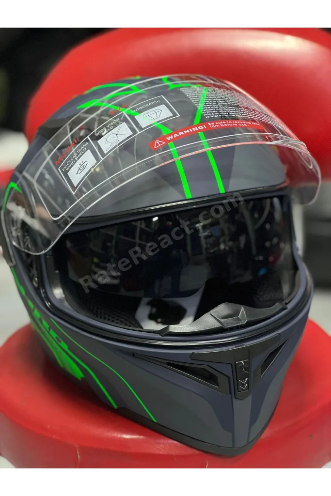 Dahili İnterkomlu Çene Açılır Motosiklet Kaskı - Güneş Gözlüklü Motorcu Kaskı