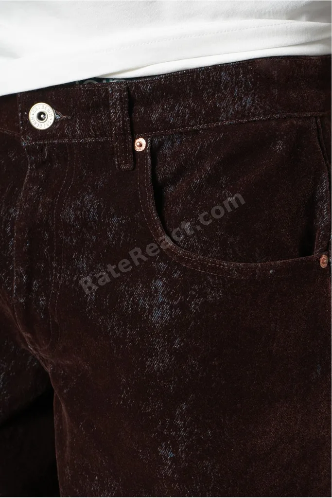 Midnight Velvet Wide Leg Super Baggy Erkek Jean Pantolon