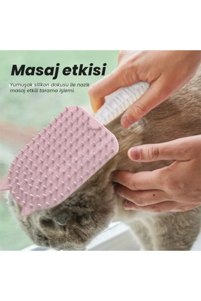 TTKTEKNOLOJİ Silikon Tüy Toplayıcı Tarak, Kedi Tarağı, Kedi Fırçası, Evcil Hayvan Bakım Tarağı, Tüy