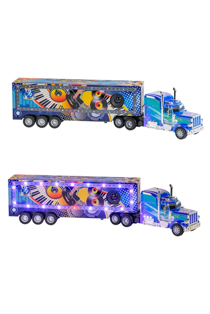 Full Fonksiyon Şarj Edilebilir Işıklı Müzikli Bluetooth'lu RC Sound Truck Uzaktan Kumandalı Tır